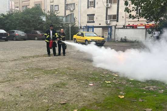 برگزاری مانور اطفای حریق 